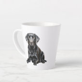 Zwarte Labrador Mok (Linkerhoek)