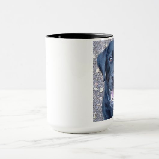 Zwarte labrador Mok (Midden)