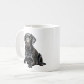 Zwarte Labrador Mok (Voorkant links)