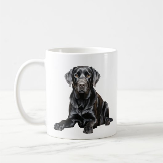 Zwarte Labrador Mok (Links)