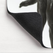 Zwarte labrador muismat (Hoek)