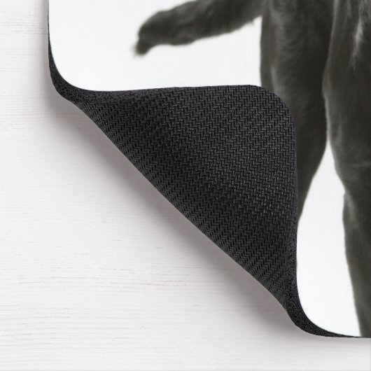 Zwarte labrador muismat (Hoek)