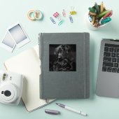 Zwarte Labrador, ouder en kind, Knuffel van liefde Sticker (iPad Cover)
