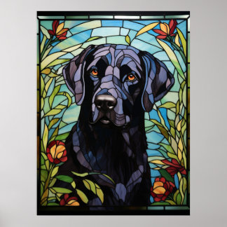Zwarte Labrador Poster