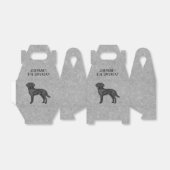 Zwarte Labrador Retriever Aangepaste Kinderverjaar Bedankdoosjes (Uitgevouwen)