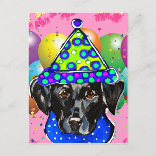 Zwarte Labrador Retriever Briefkaart