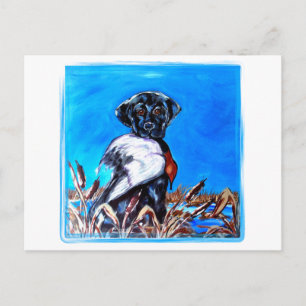 ZWARTE LABRADOR RETRIEVER BRIEFKAART