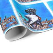 ZWARTE LABRADOR RETRIEVER CADEAUPAPIER (Rol Hoek)