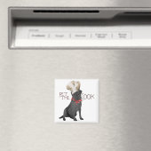Zwarte Labrador Retriever Chef Magneet (Insitu (Vaatwasser))