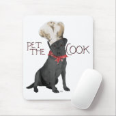 Zwarte Labrador Retriever Chef Muismat (Met muis)