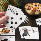 Zwarte Labrador Retriever Chef Pokerkaarten (Insitu)
