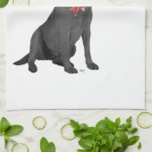 Zwarte Labrador Retriever Chef Theedoek (Gevouwen)