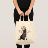 Zwarte Labrador Retriever Chef Tote Bag (Voorkant (product))