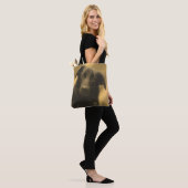 Zwarte Labrador Retriever Dog Art Tote Bag (Op model)
