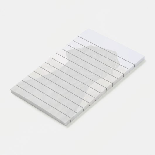 Zwarte Labrador Retriever Dog Print Post-it® Notes (Schuin)