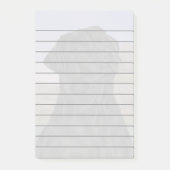 Zwarte Labrador Retriever Dog Print Post-it® Notes (Voorkant)