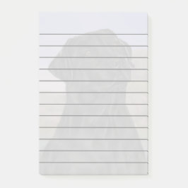 Zwarte Labrador Retriever Dog Print Post-it® Notes