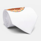 Zwarte Labrador Retriever Halloween Stropdas (Opgerold)