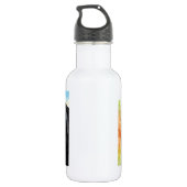 Zwarte Labrador Retriever Hond 115 Waterfles (Achterkant)