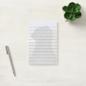 Zwarte Labrador Retriever Hond Afdruk Post-it® Notes (Kantoor)