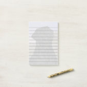 Zwarte Labrador Retriever Hond Afdruk Post-it® Notes (Op bureau)