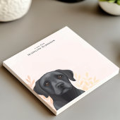 Zwarte Labrador Retriever Hond Gepersonaliseerde N Notitieblok