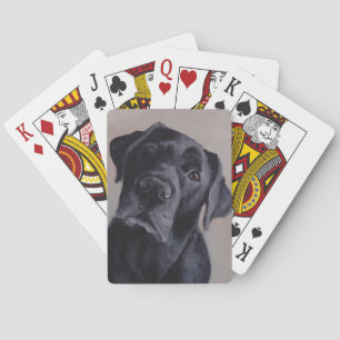 Zwarte Labrador Retriever Hond Speelkaarten