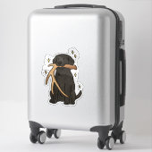 Zwarte Labrador Retriever Jacht Auto Sticker (Koffer)