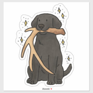 Zwarte Labrador Retriever Jacht Auto Sticker