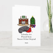 Zwarte Labrador Retriever Kaarten (Achterkant)