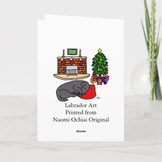 Zwarte Labrador Retriever Kaarten (Achterkant)