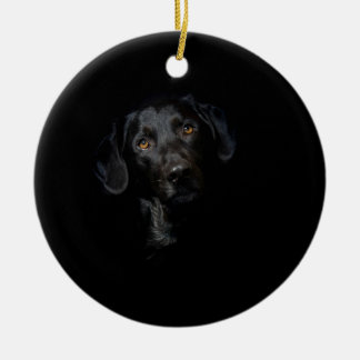 zwarte labrador Retriever Keramisch Ornament