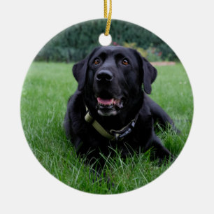 zwarte labrador Retriever Keramisch Ornament