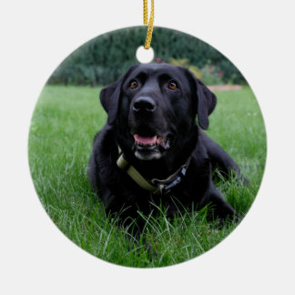 zwarte labrador Retriever Keramisch Ornament