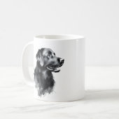 Zwarte Labrador Retriever Koffiemok (Voorkant links)