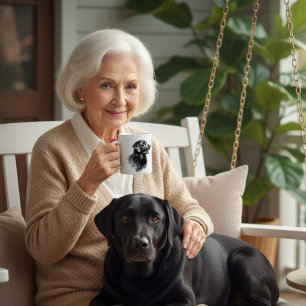 Zwarte Labrador Retriever Koffiemok