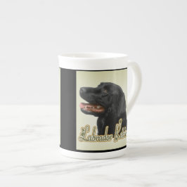 Zwarte Labrador Retriever Kunst Cadeaus Porselein Kop