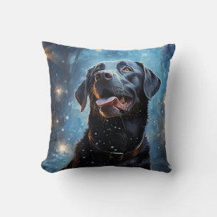 Zwarte Labrador Retriever Kussen