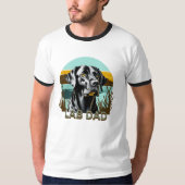 Zwarte Labrador Retriever | Lab Vader T-shirt (Voorkant)