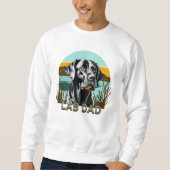 Zwarte Labrador Retriever | Lab Vader Trui (Voorkant)