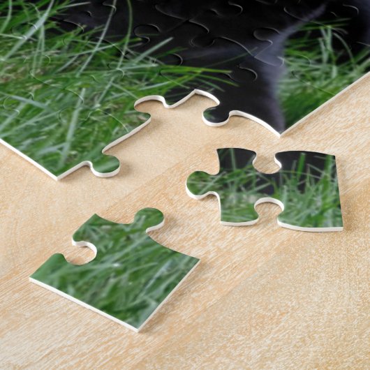 zwarte labrador Retriever Legpuzzel (Zijkant)