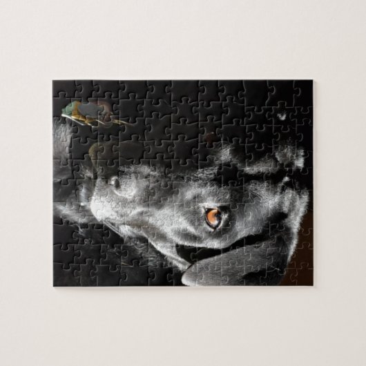 zwarte labrador Retriever Legpuzzel (Horizontaal)