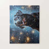 Zwarte Labrador Retriever Legpuzzel (Verticaal)