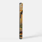 Zwarte Labrador Retriever Log Cabin Herfst iPhone 15 Case (Rechterkant)