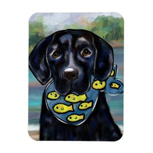 Zwarte Labrador Retriever Magneet