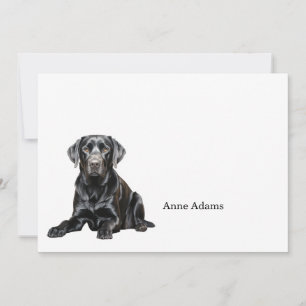 Zwarte Labrador Retriever Notitiekaart