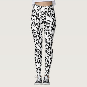 Zwarte Labrador Retriever Patroon Leggings