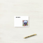 Zwarte Labrador Retriever Post-it® Notes (Op bureau)