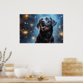 Zwarte Labrador Retriever Poster (Keuken)