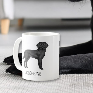 Zwarte Labrador Retriever Schattige Lab Hond Aange Koffiemok